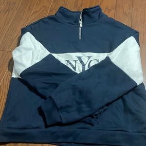 NYC quarter zip pullover